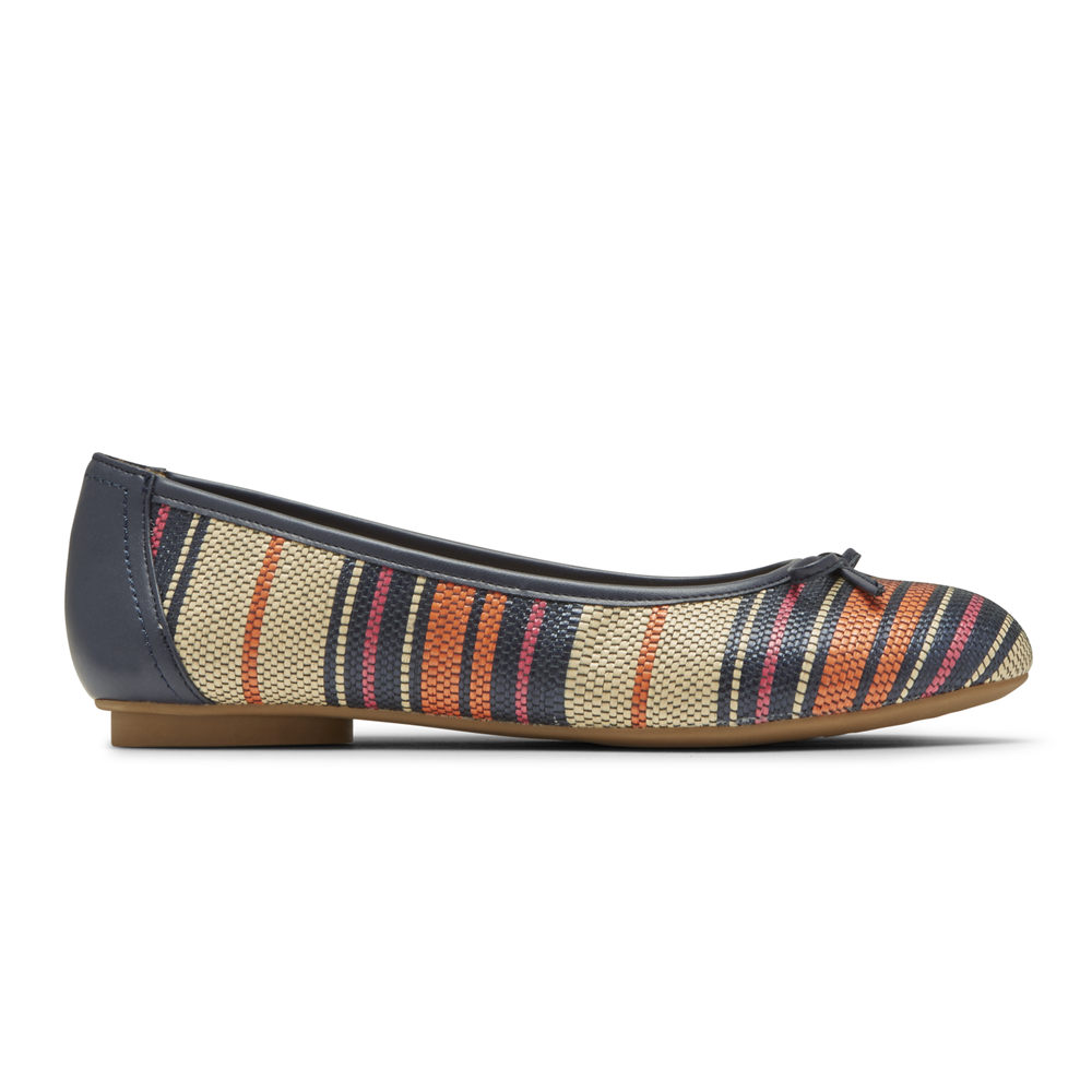 Rockport Flats Sko Dame Multicolor - Reagan Bow - QKPW50216